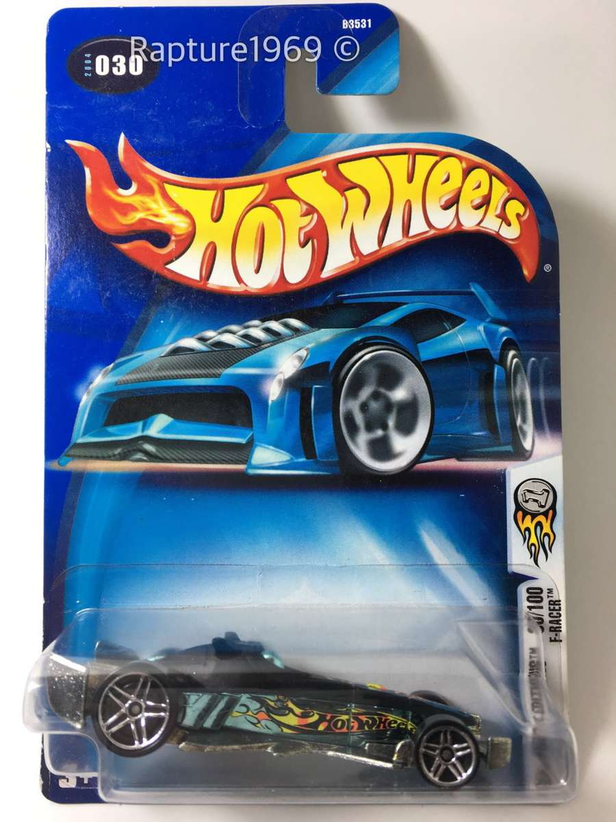 Hot Wheels-F-Racer-2004 First Editions #30-Black-Long Card