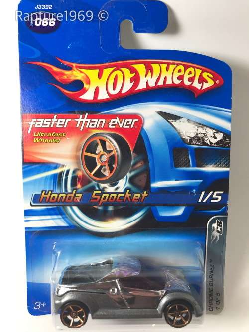 Hot Wheels-Honda Spocket-2006 Chrome Burnez Series #1-Chrome-Long Card