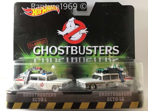 Hot Wheels-Ghostbusters Ecto-1 & 1A set-2016 Entertainment Series Ghostbusters-White-Long Card