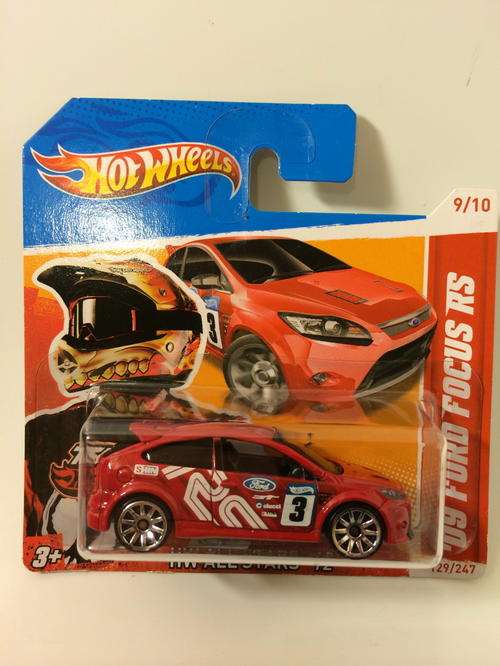 Hot Wheels 09 Ford Focus RS 2012 HW All Stars - Mint on Short Card