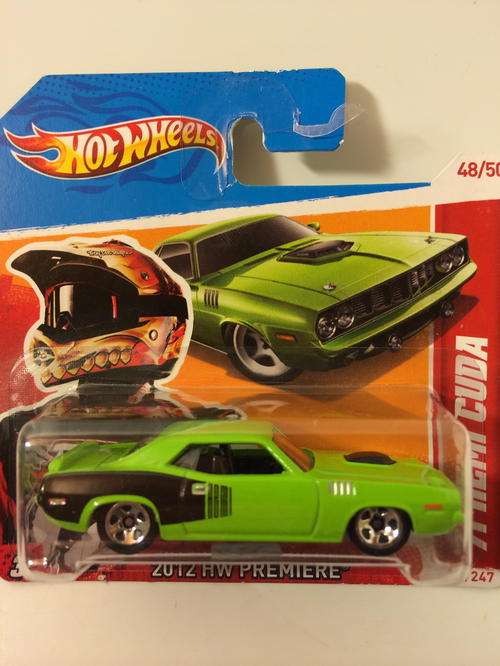 Hot Wheels 71 HEMI Cuda 2012 New Models - Mint on Short Card