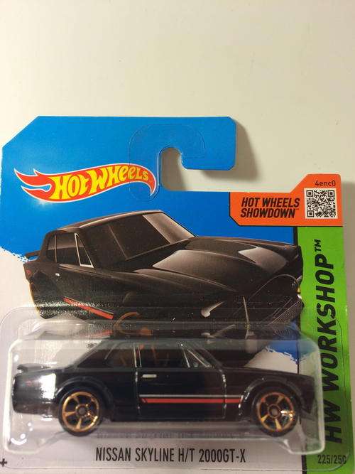 Hot Wheels - Nissan Skyline H/T 2000GT-X- 2014 Hot Wheels HW Workshop Then and Now