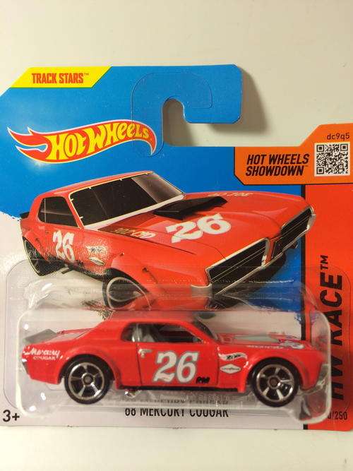 Hot Wheels - 68 Mercury Cougar - 2014 Hot Wheels HW Race Track Aces New Casting