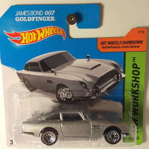 Hot Wheels - Aston Martin 1963 DB5 James Bond 007 Goldfinger - 2014 Hot Wheels HW Workshop