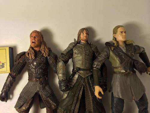 Three Lord of the Rings Figures - Loose -  See photos for detail