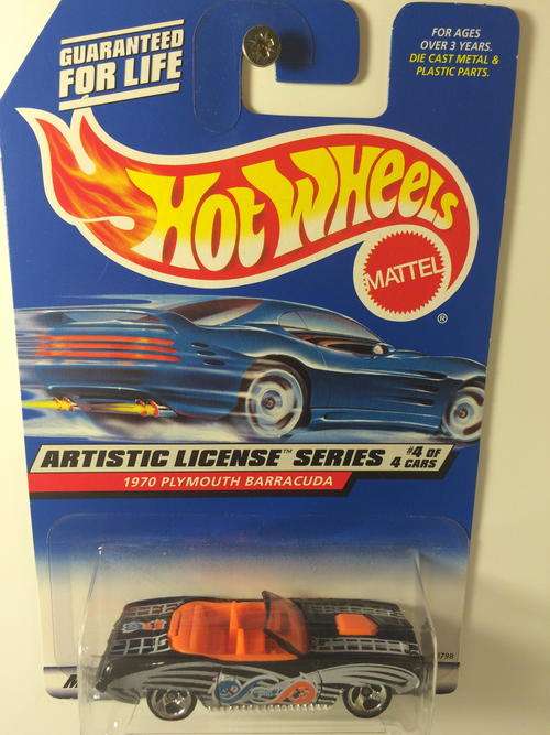 Hot Wheels - 1970 Plymouth Barracuda  - 1998 Artistic License Series #4