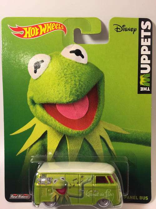 Hot Wheels - Green - Volkswagen T1 Panel Bus - 2014 The Muppets Pop Culture Series Kermit the Frog