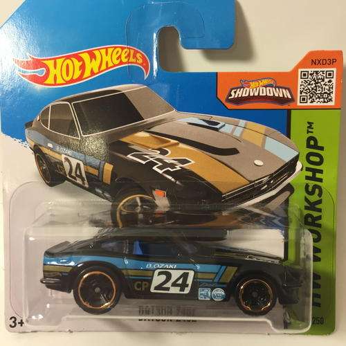 2015 Hot Wheels HW Workshop Then and Now  - Datsun 240Z - Black - Carded