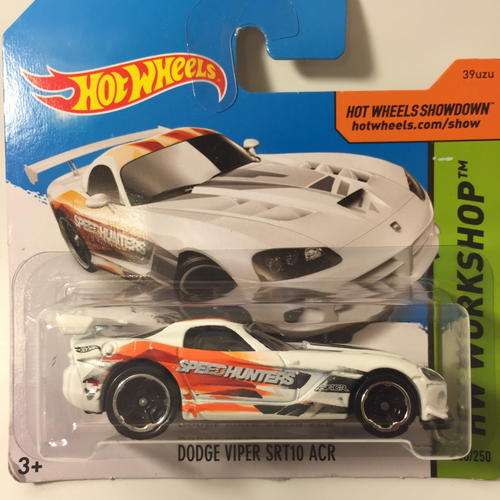 2015 Hot Wheels HW Workshop HW Drift Race  - Dodge Viper SRT10 ACR - White - Carded