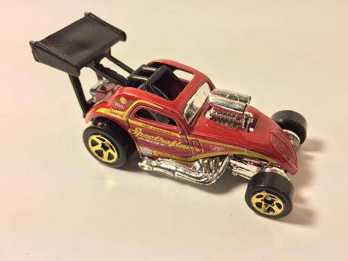 Hot Wheels - Fiat 500 - 2008 Team: Drag Racing #04  - Red - Loose