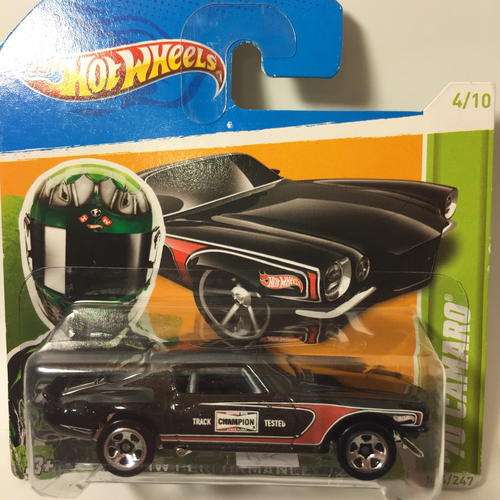 Hot Wheels - 70 Camaro Road Race - 2012 HW Performance - Black - Carded
