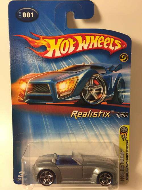 Hot Wheels - Ford Shelby GR-1 Concept - 2005 (Realistix) First Editions #01 - Silver - Long Card