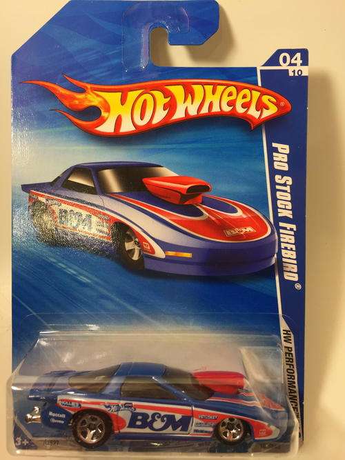 Hot Wheels - Pro Stock Firebird - 2010 HW Performance - Blue - Long Card