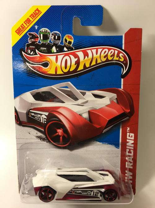 Hot Wheels - Split Vision - 2012 Track Stars - White - Long Card