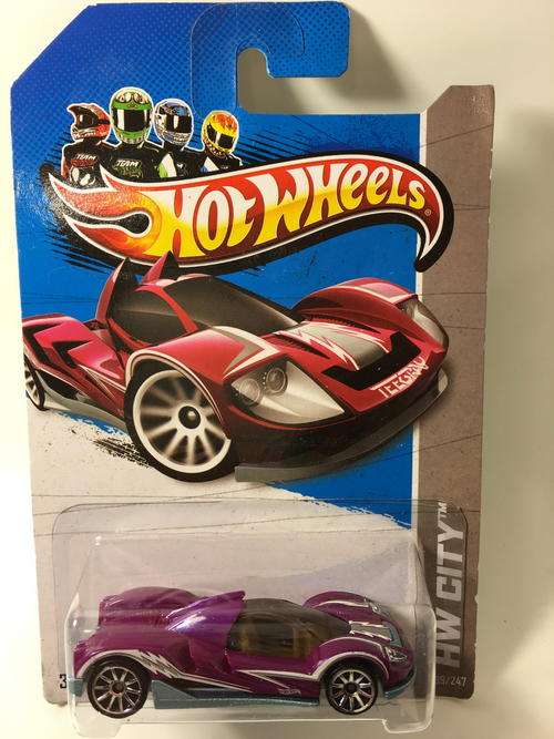 Hot Wheels - Teegray  - 2012 HW Code Cars - Magenta - Long Card