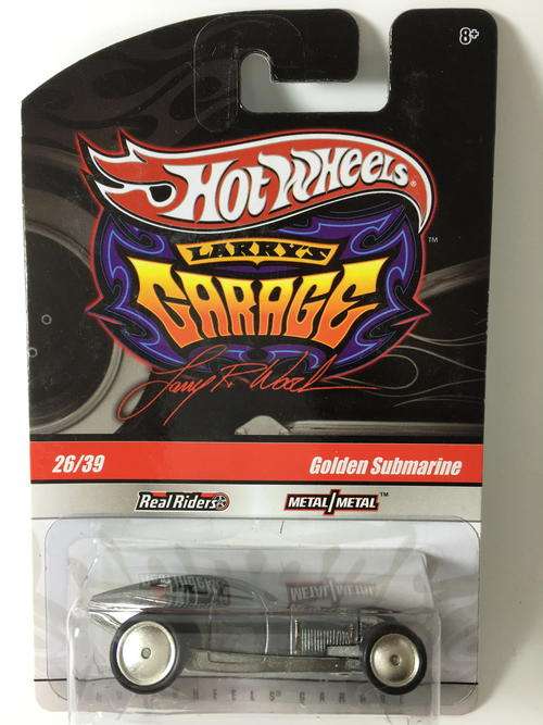 Hot Wheels - Golden Submarine - 2010 Hot Wheels Garage Series #26 of 39 Larry's Garage - Zamac