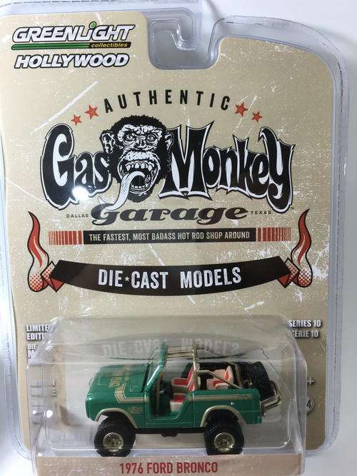 Greenlight - 1976 Ford Bronco - Greenlight - Hollywood Gas Monkey Garage - Green