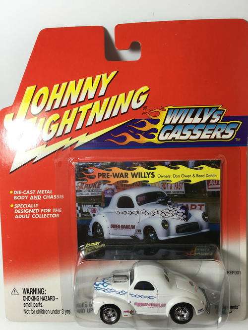 JL-Pre-War Willys-Johnny Lightning - Willys Gassers-White-Blister Pack-