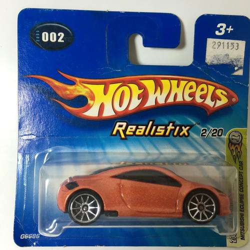 Hot Wheels-Mitsubishi Eclipse Concept-2005 (Realistix) First Editions #7-Orange-Carded-