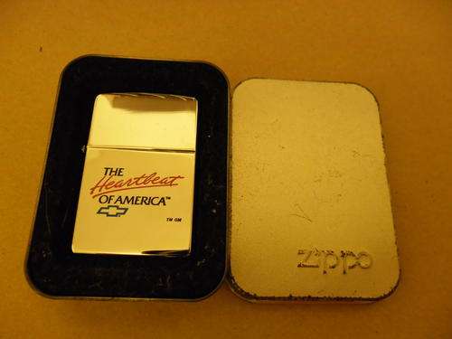 Genuine Zippo Lighter - Chevy The Heartbeat of America