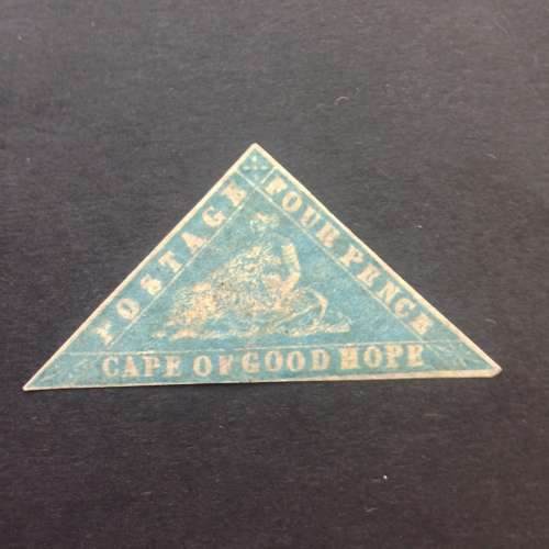 1861 4penny blue woodblockCape of good hope