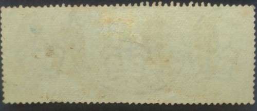 1891 Great Britain, Queen Victoria Green new color,1pound stamp used hinged no gum.