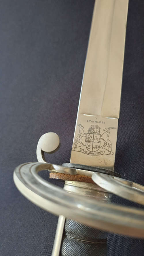 South African Army Officers Dress Sword
