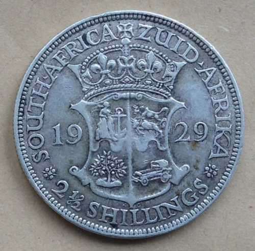 ***1929 SA Union Half Crown   2.5 Shillings  ***Bargain***