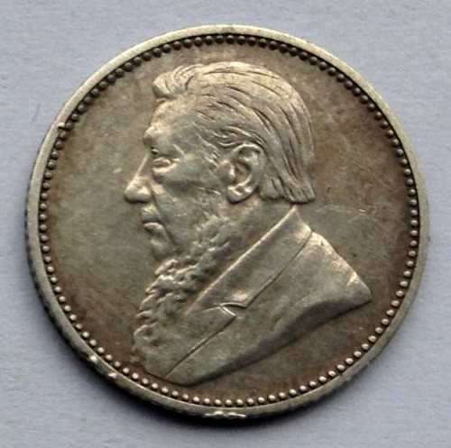1896 South Africa, ZAR Coin, Sixpence. Condition Coin as per Photo.