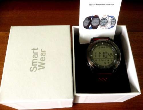 Smart Watch F3 IP68 Waterproof Sport Bracelet Red Black