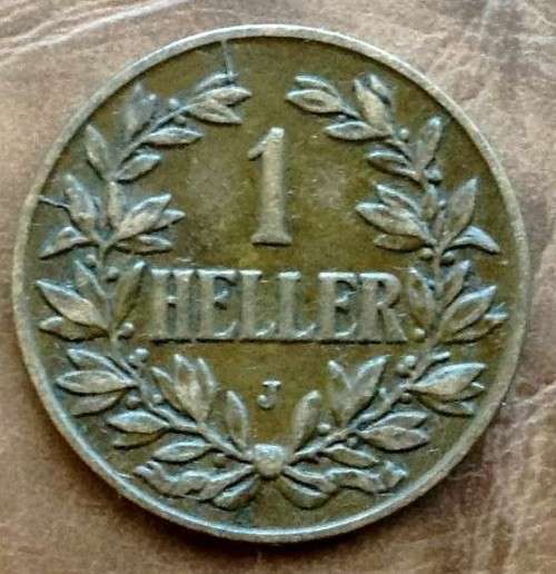 1 Heller 1908J German East Africa Good Condition rare