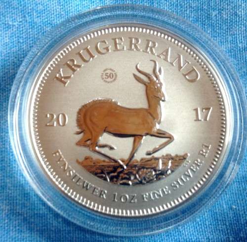 2017 SILVER KRUGERRAND PREMIUM 1oz, 999.9 PURE SILVER
