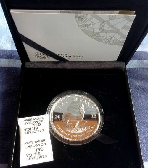 2018 South Africa Silver Krugerrand Proof 1 oz Coin