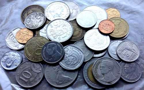 Selection of world coins from different countries 31 coins available