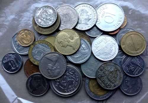 Selection of world coins from different countries 31 coins available