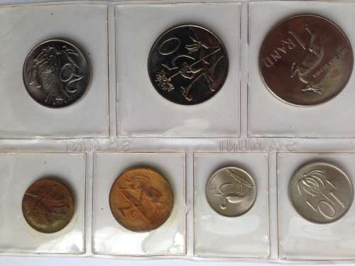 1980 RSA Uncirculated Mint State Coins in Sealed Mint  Pack