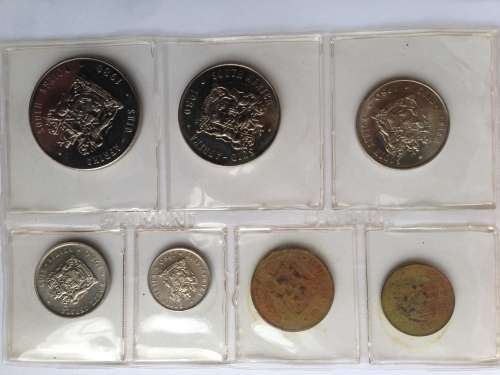 1980 RSA Uncirculated Mint State Coins in Sealed Mint  Pack