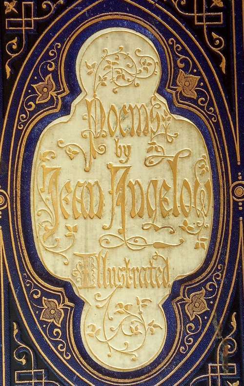 1867 antiquarian and collectable book Poems` by Jean Ingelow, Illustrated.