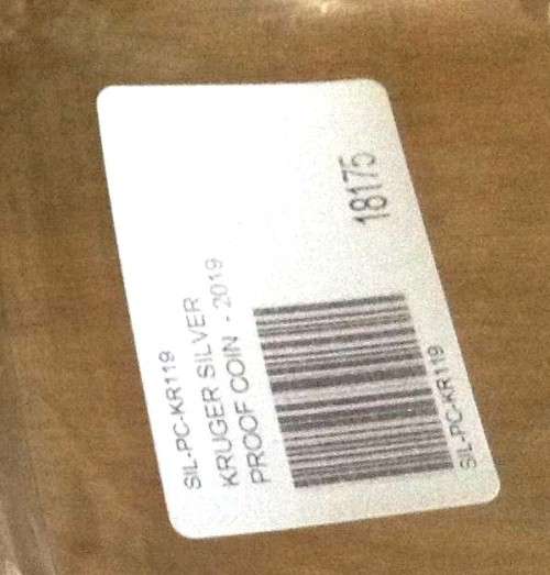 2019 SILVER 1oz Proof Krugerrand