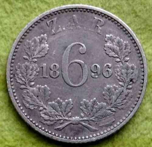1896 ZAR 6 Pence South Africa