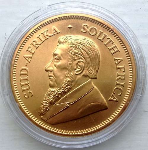 2020 SILVER 1OZ KRUGERRAND  GOLD PLATED