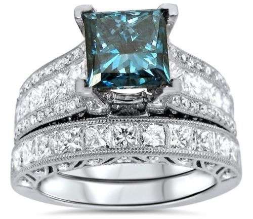 (R1700.00) ****2PC BLUE SAPPHIRE**** WOMAN 925 (STAMPED) SILVER RING SIZE 10 (SA S)