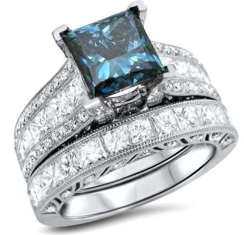 (R1700.00) ****2PC BLUE SAPPHIRE**** WOMAN 925 (STAMPED) SILVER RING SIZE 10 (SA S)