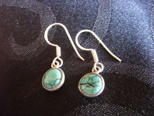 Sterling silver and turquoise earrings