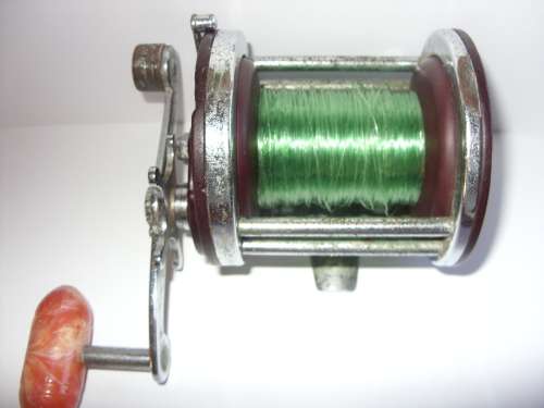 Penn 500 Jigmaster Reel and leather rod rest