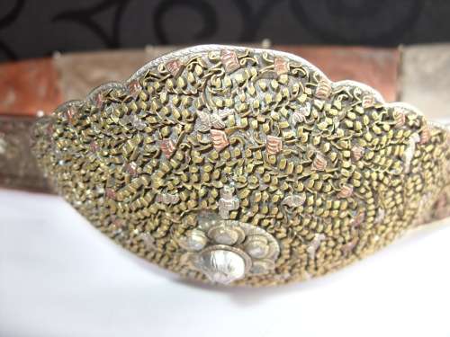 SALE! Copper & bronze belt and buckle