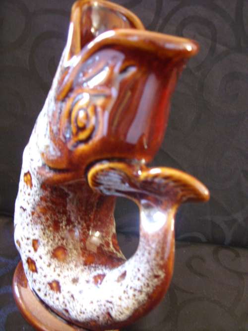 SALE !  Fosters studio pottery vase made in Cornwall England