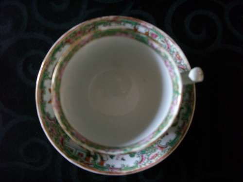 Vintage Chinese teacup & saucer