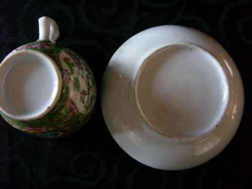 Vintage Chinese teacup & saucer