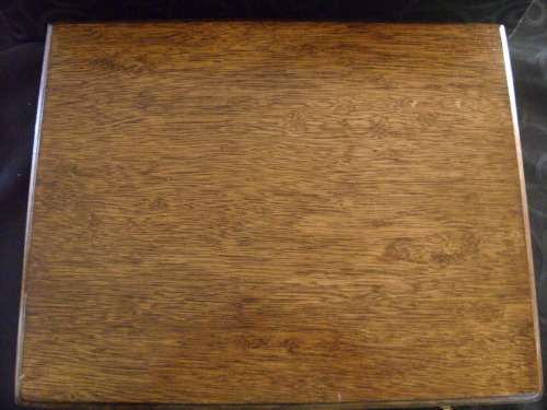 Vintage Thai bronze and rosewood 48 piece canteen for 12 in wooden box